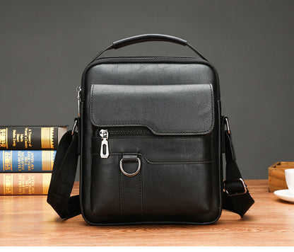 👜🔥【Popust na novi proizvod】🎁Muška poslovna modna preko ramena torba od prave kože, velikog kapaciteta, otporna na habanje 