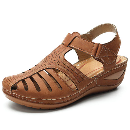 🔥✨【Reducere 45%🔥】【34-43】Sandale de damă cu toc oblic, respirabile, stil nou de vară 2025, la modă, casual, versatile 