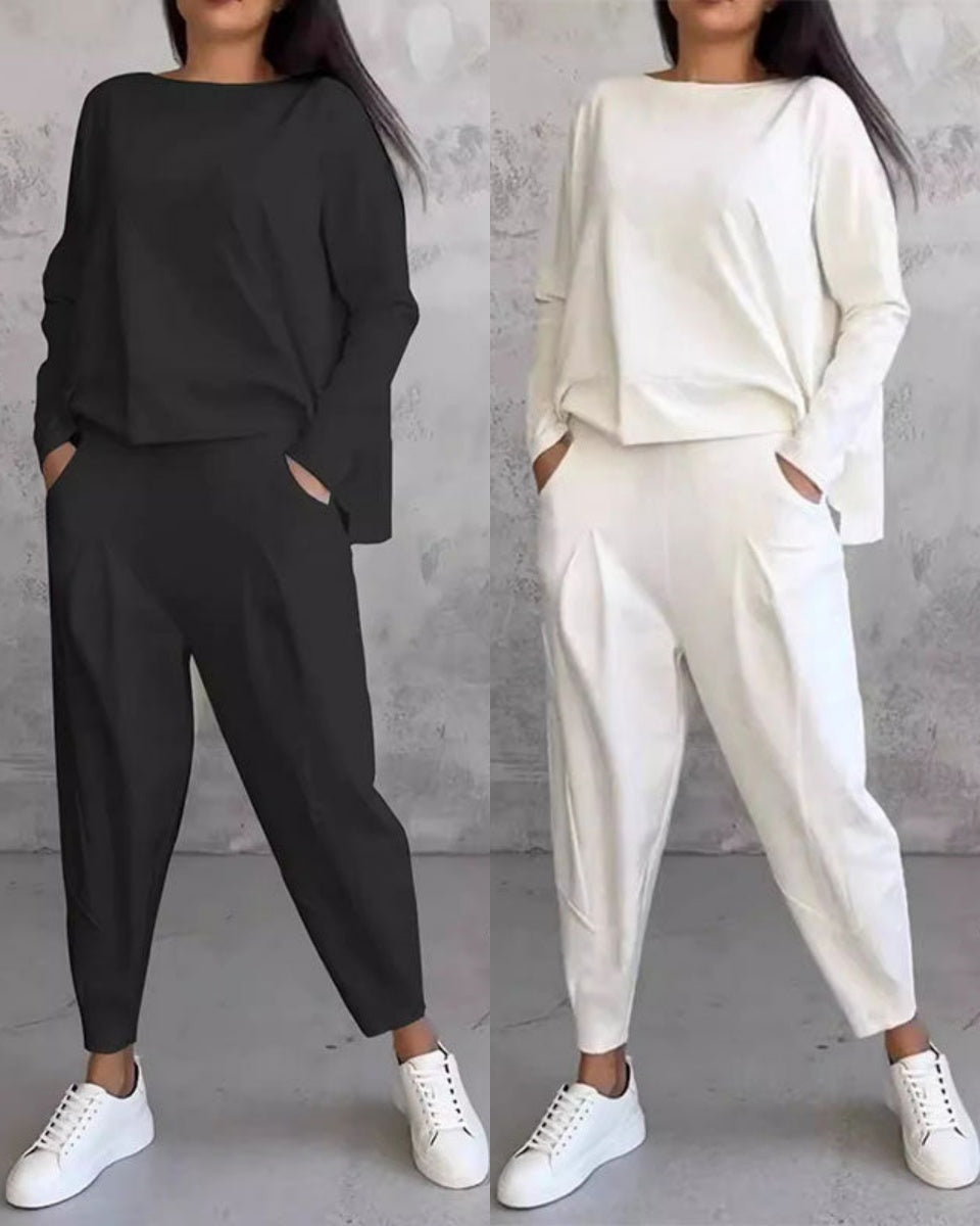 💖✨【50% popusta🔥】【S-5XL】Novo jednostavno pamučno žensko odijelo za jesen