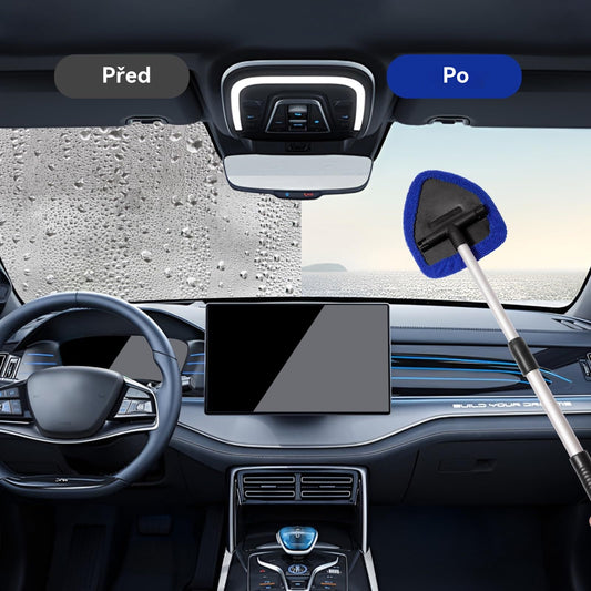 🔥🎁【Kupte jeden, druhý dostanete zdarma✨】Sada na čištění oken auta - skládací, otočná o 180°