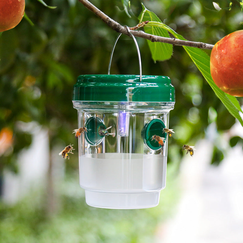 🐝☀️ Соларен капан за оси за терасата и градината 🔋🌿 - ефективен, презареждащ се и устойчив на атмосферни влияния - без химикали, до 500 м² - спестете сега!