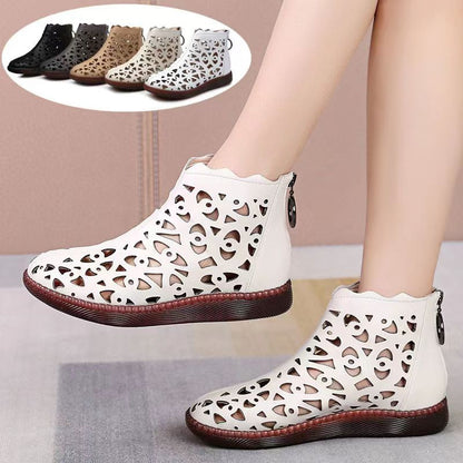 🔥👡【35-42】Pantofi sport damă din piele moale, cu talpă plată și gol, vara anului 2025