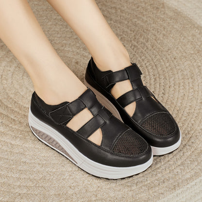 🔥【35-41】👣Нови летни сандали с дебела подметка, велкро и перфорирани детайли за 2026 г.