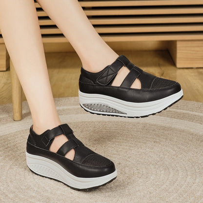 🔥【35-41】👣Нови летни сандали с дебела подметка, велкро и перфорирани детайли за 2026 г.