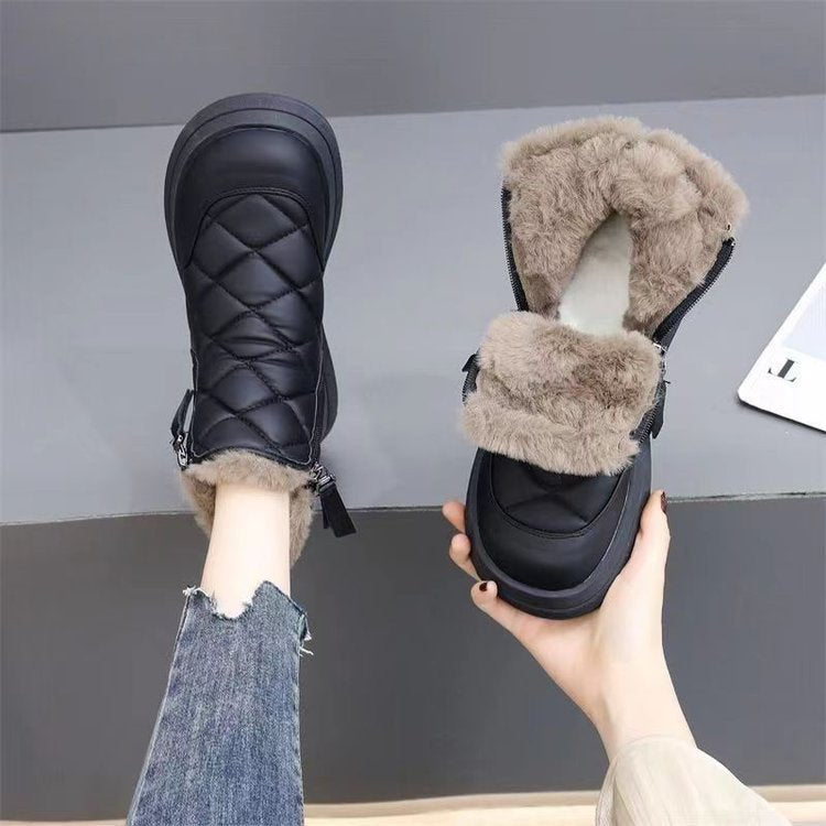 ✨👢【35-41】🔥⛄Podzimní a zimní, teplé, módní, protiskluzové, krátké kozačky, nový styl