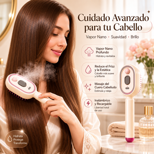 ⚡💨 Pulverizador eléctrico con peine de masaje y cojín de aire
