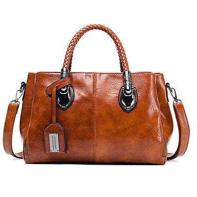 🔥✨【50% de descuento🔥】Bolso Boston de piel vintage para mujer, bolso de piel suave, se puede llevar en un hombro