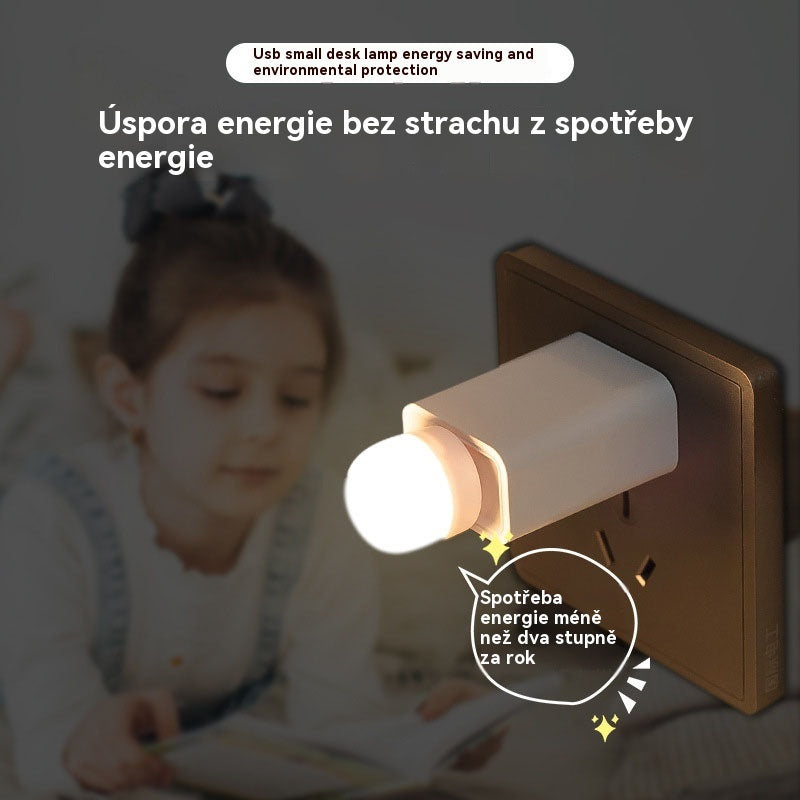 💡【10 kusů】Kreativní USB noční světlo, bezdrátová ochrana očí, malá stolní lampa do ložnice, ozdobné ozdoby do zásuvky, atmosférické noční světlo