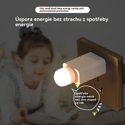 💡【10 kusů】Kreativní USB noční světlo, bezdrátová ochrana očí, malá stolní lampa do ložnice, ozdobné ozdoby do zásuvky, atmosférické noční světlo