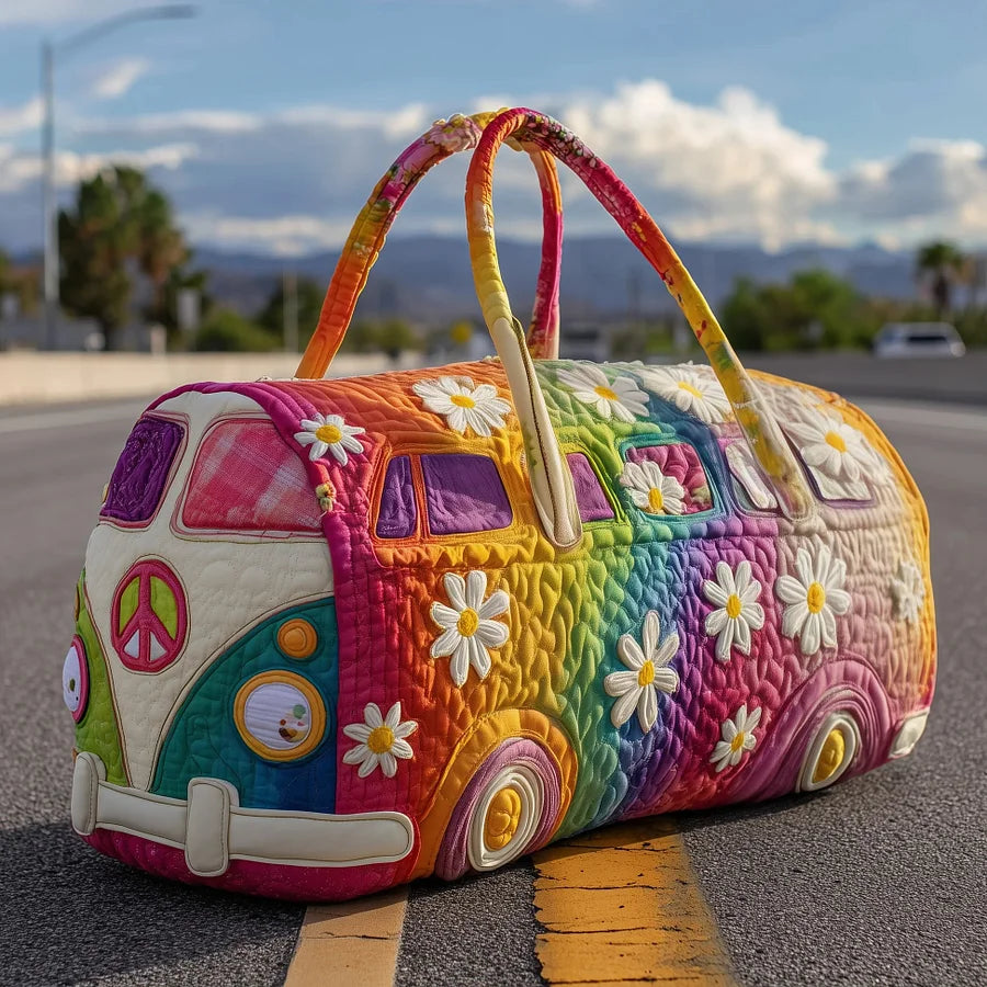 🔥👜【50% отстъпка】✨🌷 Чанта с голям капацитет, бродирана с анимационен мотив, идеална за кратки пътувания, чанта за пътуване