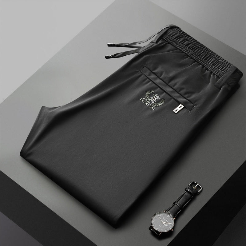 【40-115 kg】🔥【Cumpără 1, primești 1 gratuit】Pantaloni elastici din mătase glacială pentru bărbați, noi, 2025 