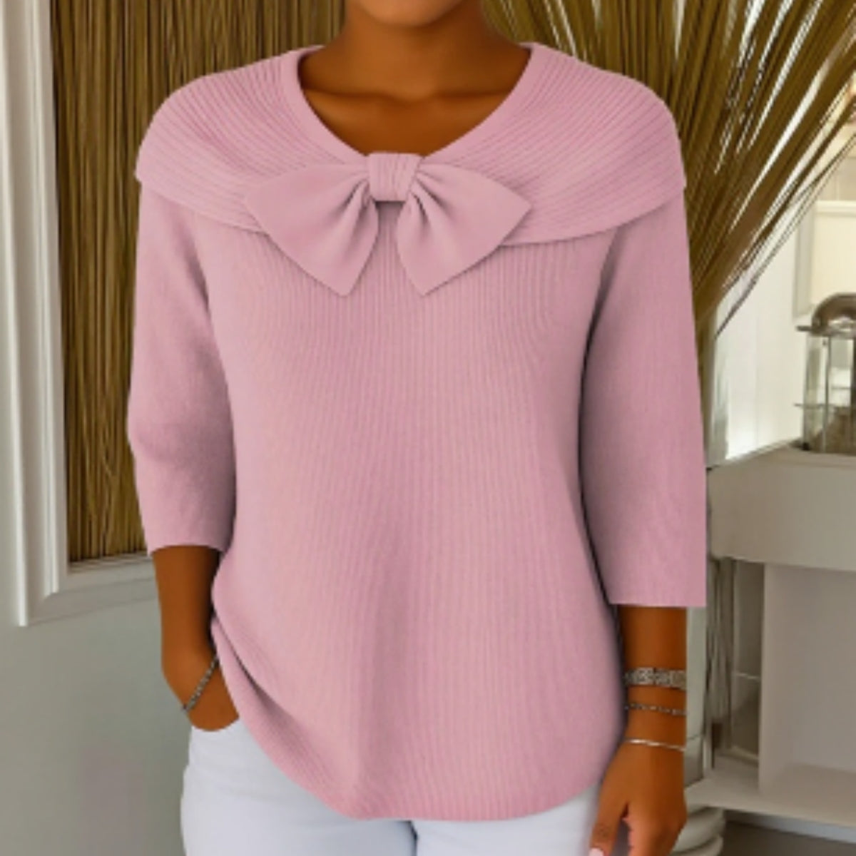 🔥🌈【Gorący przedmiot】【S-5XL】Nowy elegancki damski top w stylu francuskim z długim rękawem i cienką dzianinową podstawą