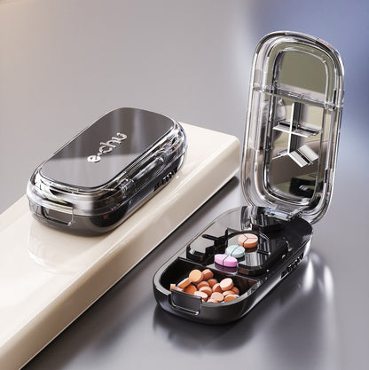 🔥【Купете едно, вземете едно безплатно】👍🌈Преносима кутия за рязане на хапчета