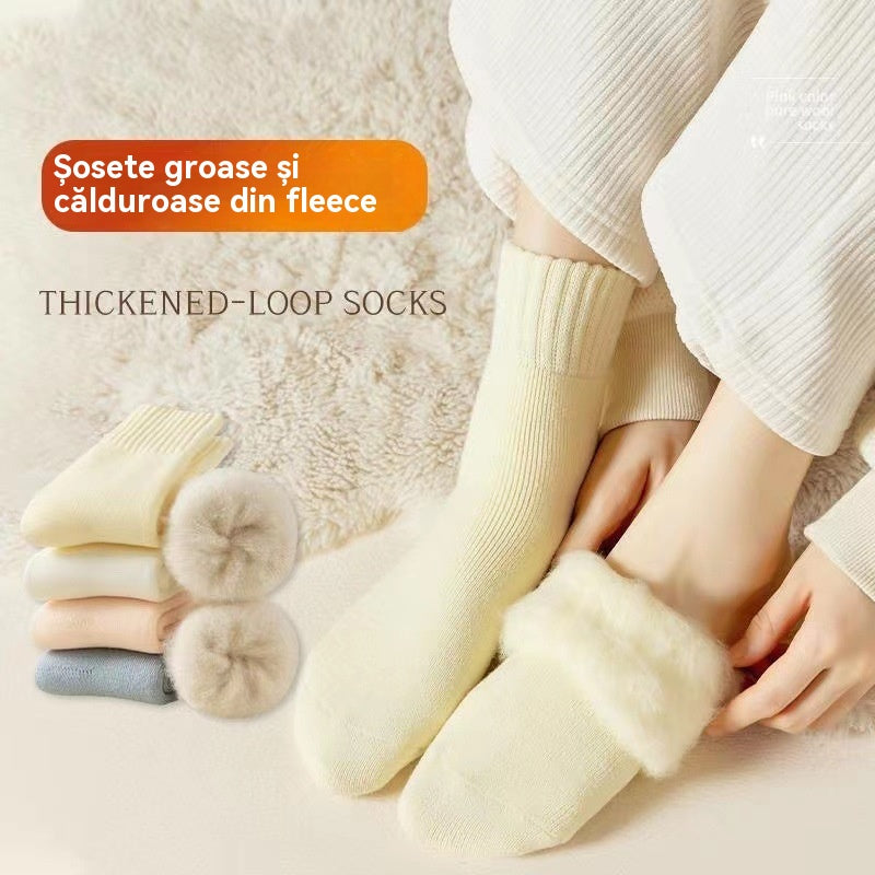🔥✨【Cumpără 3, primești 3 gratis】🧦Șosete de toamnă din lână groasă și călduroasă, super groase, călduroase și elastice