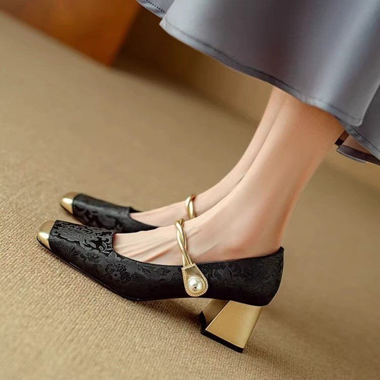 💕🌈【35-40】✨Ženske cipele Mary Jane, s retro uzorkom i izvezenim cvijećem, moderne, ljeto 2025.👡