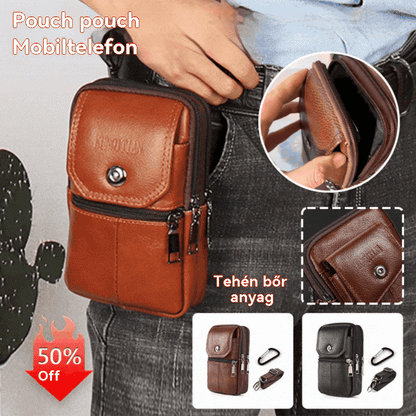 💥🔥 Újdonság ajánló｜Férfi többfunkciós, hordozható telefontáska｜3 az 1-ben: vállon, keresztben vagy övön hordható – tökéletes mindennapi használatra!