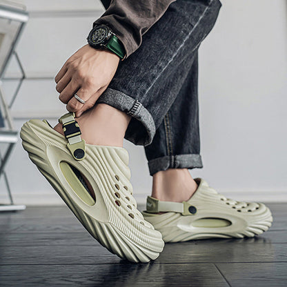 🔥🌴【36-45】Muške sandale s debelim potplatima, neklizajuće, cipele s rupama, ležeran stil, ljetna moda 2025 