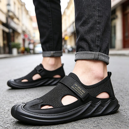 【39-47】✨Sandalias de verano para hombre, casuales, transpirables, con suela de malla suave