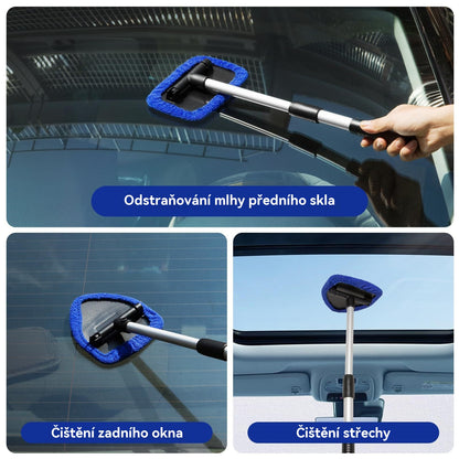 🔥🎁【Kupte jeden, druhý dostanete zdarma✨】Sada na čištění oken auta - skládací, otočná o 180°