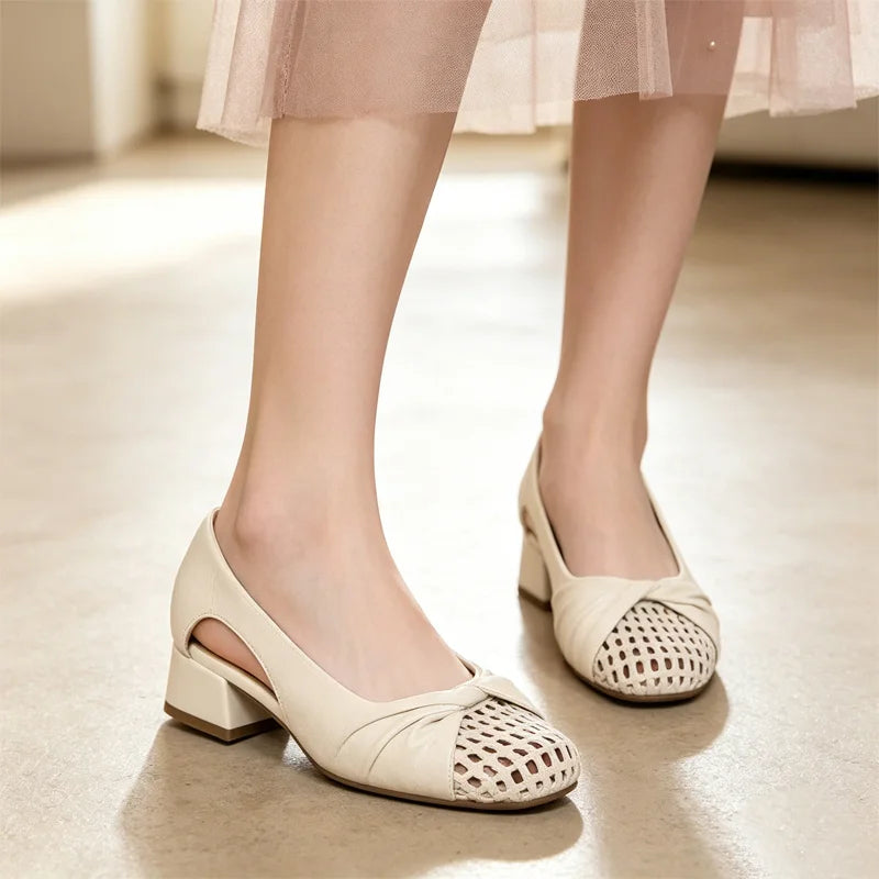 🔥🌈【¡Producto más vendido!✨】Nuevas sandalias de verano para mujer con tejido calado: elegantes y con estilo.