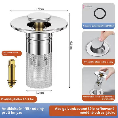 🔥Kupte 1 a dostanete 1 zdarma🔥💧Univerzální nerezový odtokový filtr