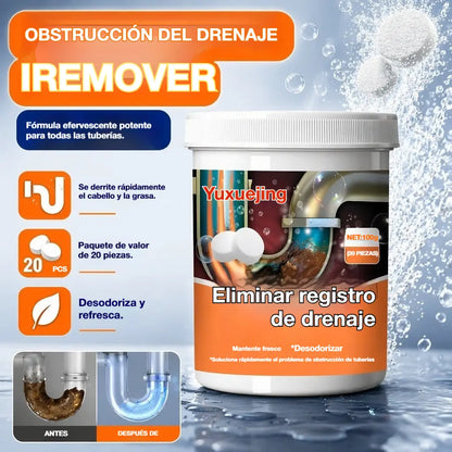 🔥50% DE DESCUENTO ❤️ Potentes pastillas efervescentes de limpieza, desatascan desagües, desodorizan y son antibacterianas.