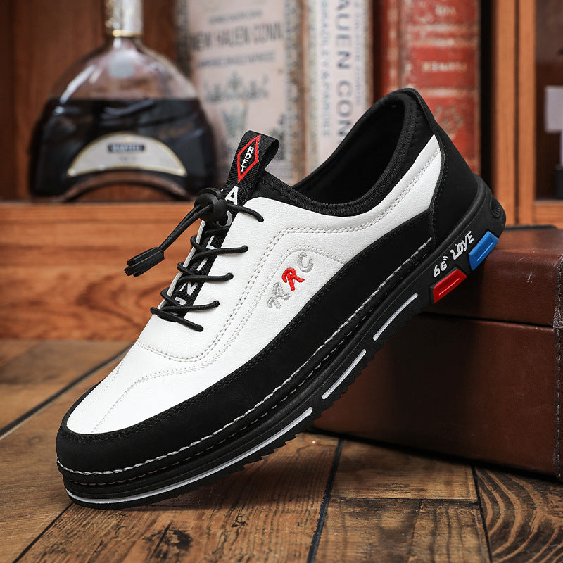 💯🔥【39-48】Pánská ležérní obuv do práce je vyrobena z nepromokavé a skvrnám odolné kůže s měkkou podrážkou pro pohodlné nošení.