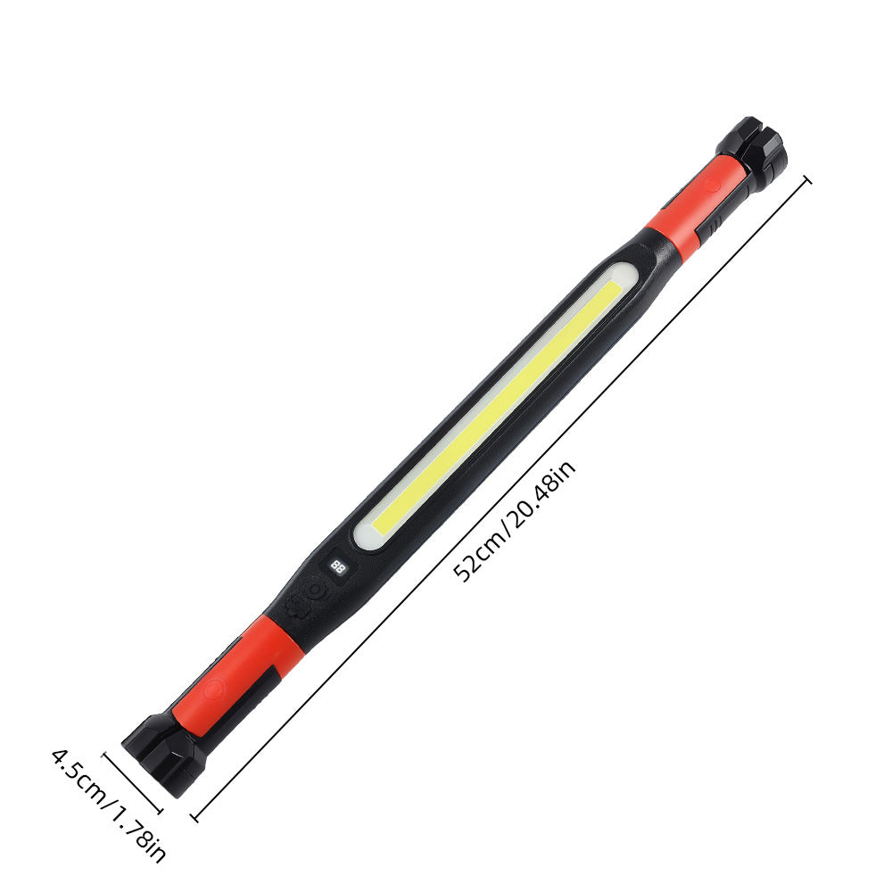 💡Luz de trabajo LED recargable para reparación de automóviles, ultrabrillante, fijación magnética, con gancho, 3 modos de iluminación.
