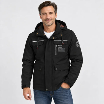 【Výpredaj zimného oblečenia】【M-6XL】Pánska hrubá, teplá, vetruvzdorná a nepremokavá bunda na jeseň a zimu