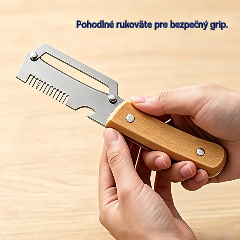 ✅Compra 1, llévate 1 gratis (2 artículos) 🧅🔪 Pelador de cocina multifuncional 3 en 1: ¡Pela, corta y abre botellas! 🔥