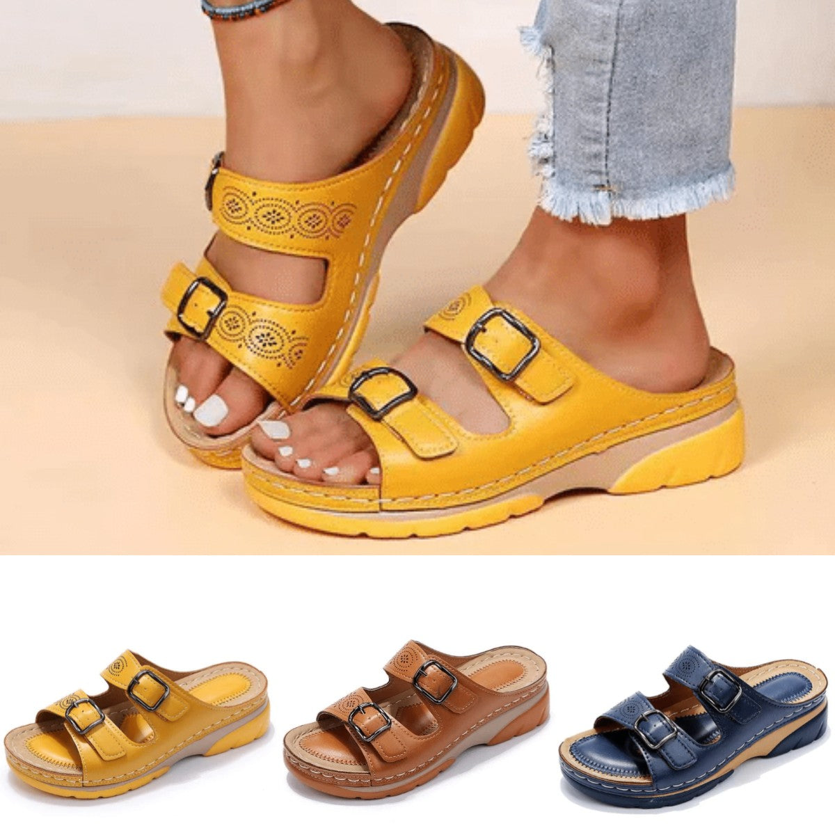 🔥✨【Oferte speciale de vară】【35-43】Sandale de damă noi, casual, versatile, cu talpă moale