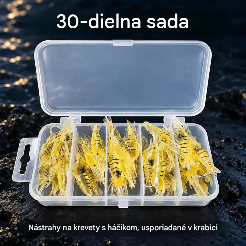 ⏰ ✨ Bionická mäkká návnada na krevety | Realistická a obratná, odolná voči roztrhnutiu a trvácna 🎣
