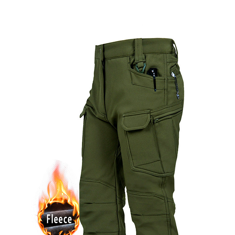 🔥【S–4XL】Pánské outdoorové zesílené podzimní a zimní kalhoty, taktické kalhoty - teplé, s fleecovou podšívkou, nepromokavé a větruodolné