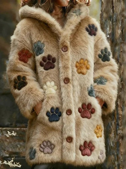 🔥🐾【50% zniżki przez ograniczony czas】Damska kurtka z kapturem, stylowa i urocza, ze zwierzęcym nadrukiem🧥✨