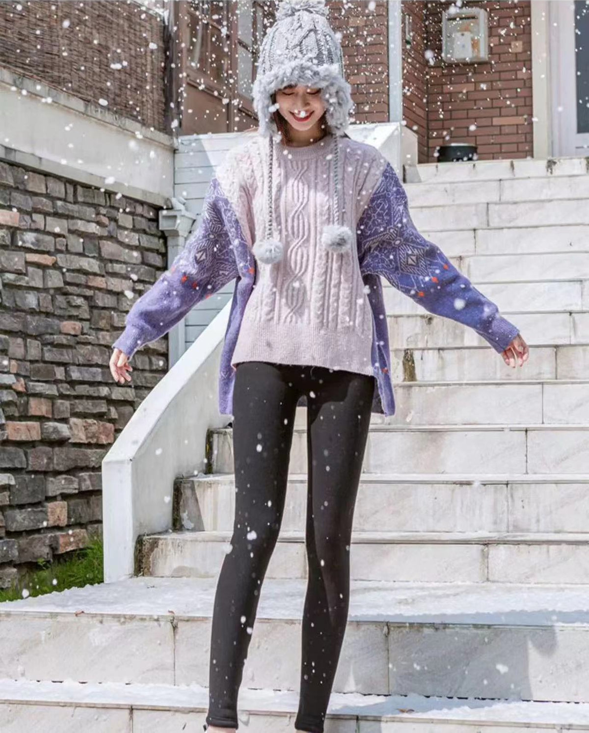 ✨⛄【Kupite jedan, dobijte jedan gratis🔥】【S-5XL】Tople vunene tajice za žene - must-have za jesen/zimu 2025.
