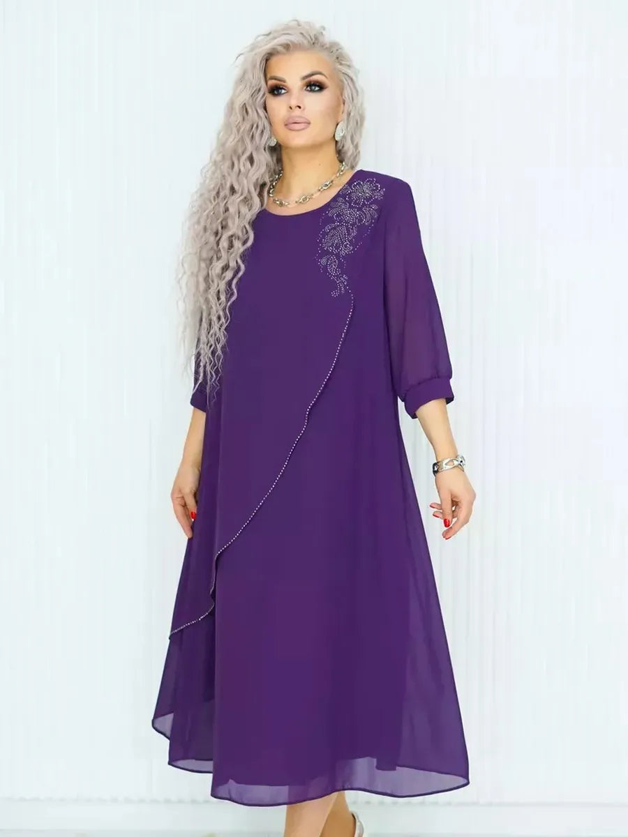✨🌷【S-5XL】Rochie de vară nouă, elegantă, simplă, casual, din șifon respirabil, 2025 
