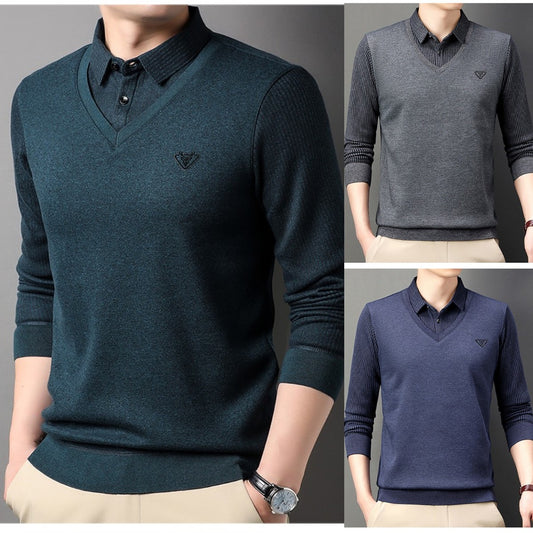 🔥✨【M-4XL】Nova muška topla dvodijelna košulja od umjetnog materijala za jesen/zimu, izrađena od visokokvalitetnog kašmira