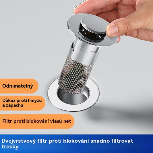 🔥Kupte 1 a dostanete 1 zdarma🔥💧Univerzální nerezový odtokový filtr