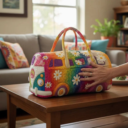 🔥👜【50% отстъпка】✨🌷 Чанта с голям капацитет, бродирана с анимационен мотив, идеална за кратки пътувания, чанта за пътуване