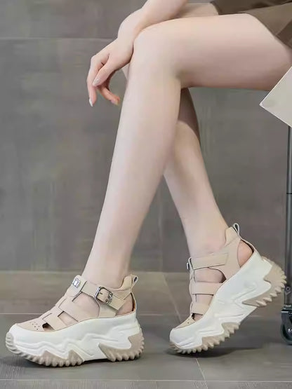 🔥🎉【Tallas 35-40】Nueva colección de verano 2026: sandalias de plataforma versátiles, elegantes e informales.