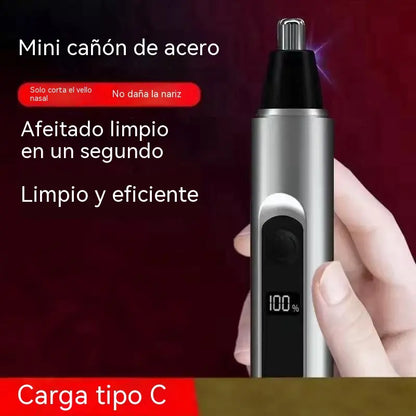 🎉✨Recortadora profesional de vello nasal y de orejas con pantalla LED, un regalo de viaje indoloro.