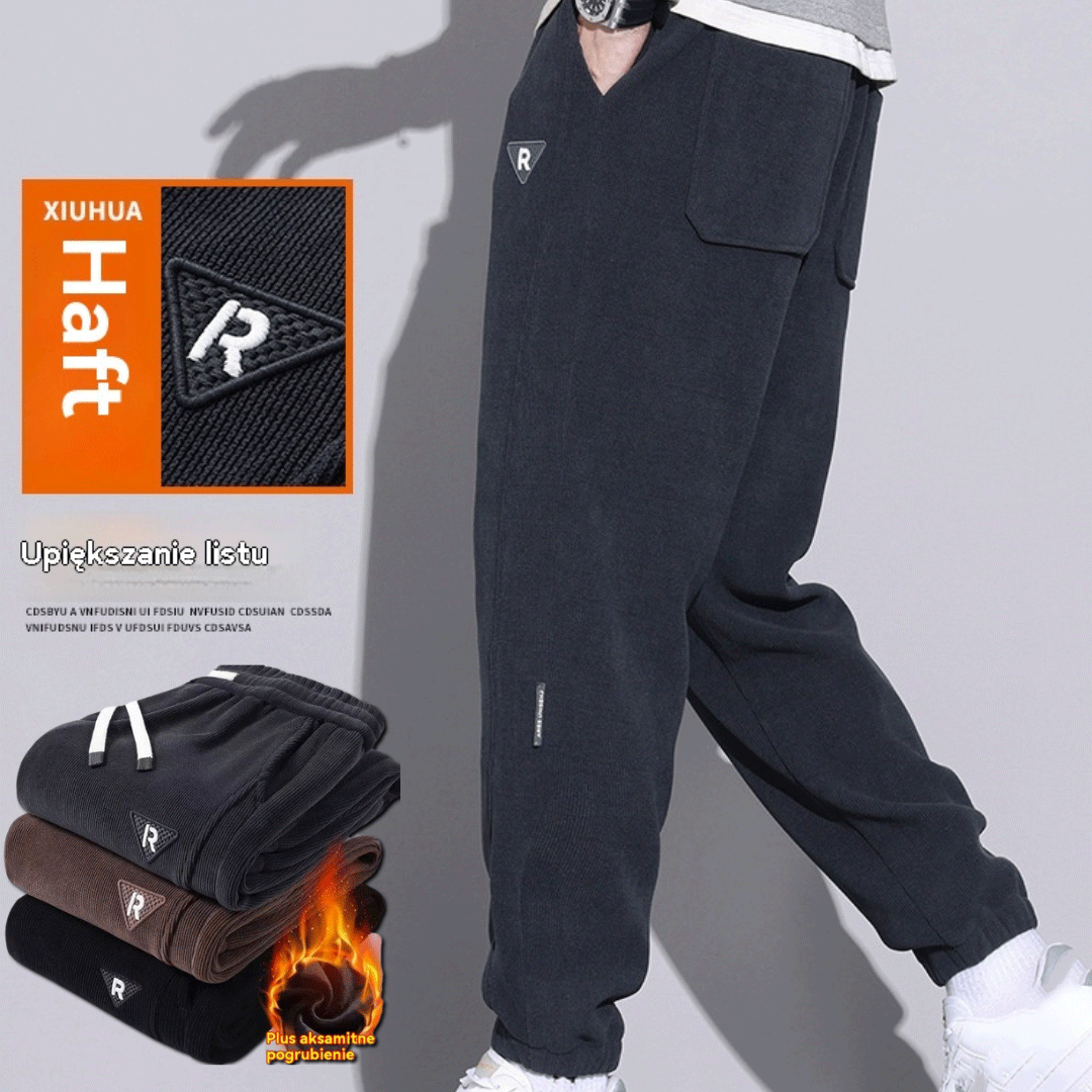 🔥⛄【M-5XL】🖤Nuevos pantalones de invierno para hombre, con terciopelo y pana gruesa, cálidos y cómodos para un look casual
