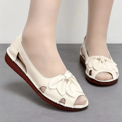 🔥🌈【35-40】 Sandals simple și casual cu talpă moale și fundă, vara anului 2025 