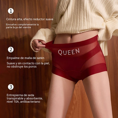 🔥🩲【Compra 3 y llévate 3 gratis】50% de descuento✨ - Ropa interior antibacteriana de cintura alta para control de abdomen