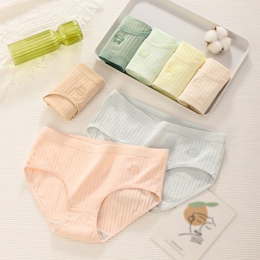 ✨🍃【Pakiranje od 7 komada】🔥🆒Nove ljetne ženske pamučne gaćice visokog struka, udobne i prozračne