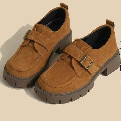 🔥✨【35-40】Nove zimske ženske mokasine s debelim potplatom, okruglim gumenim vrhom, baršunaste po vašem izboru