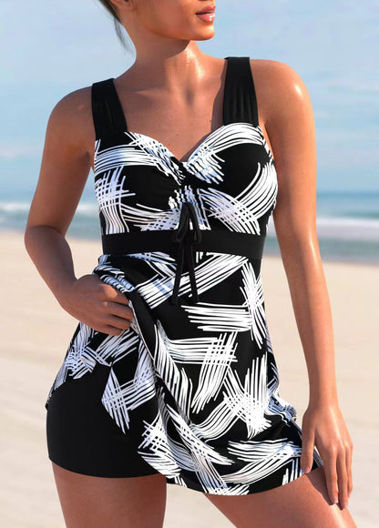 🩱🏖️【S-4XL】Nuevo conjunto de trajes de baño para mujer con estampado 2025