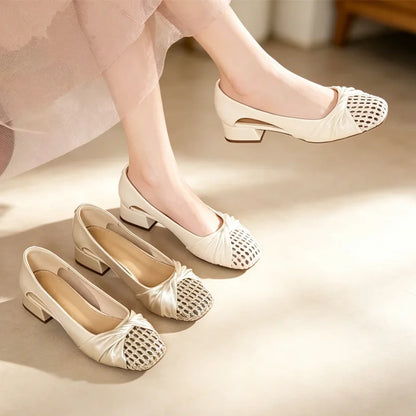 🔥🌈【¡Producto más vendido!✨】Nuevas sandalias de verano para mujer con tejido calado: elegantes y con estilo.