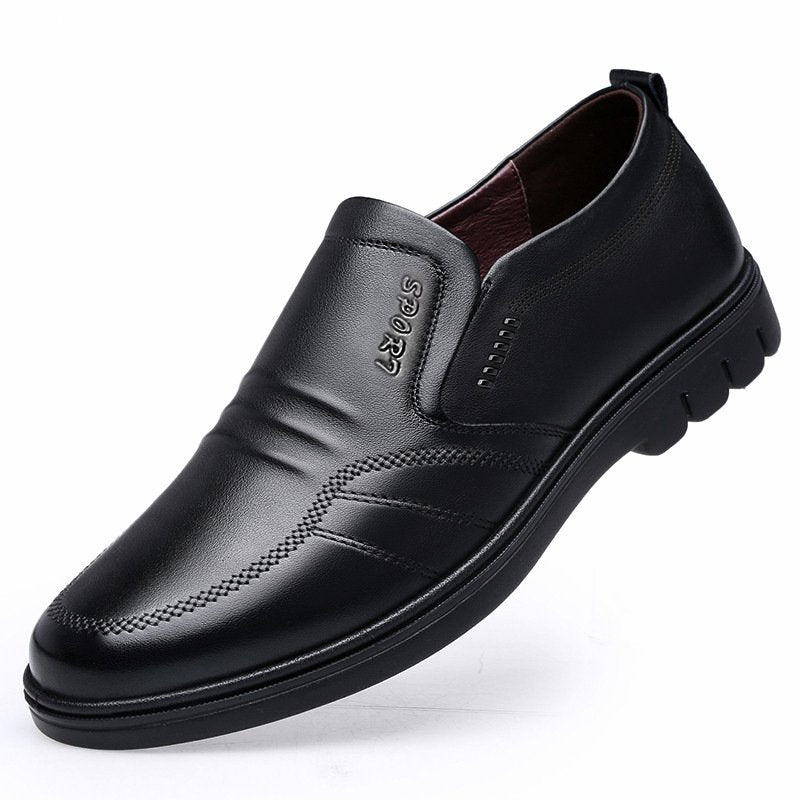 🔥👞【Νέο Φθινοπωρινό Στυλ】【39-44】Απλά, ανδρικά, casual, δερμάτινα παπούτσια για επαγγελματίες