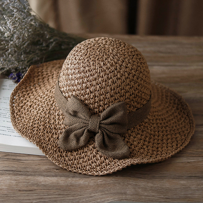 🎀 50% ОТСТЪПКА 👒 | Ретро сламена шапка с панделка – сгъваема и дишаща за лятото